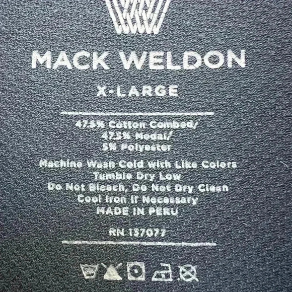 Mack Weldon Men’s Vesper Polo Shirt Navy Blue Mesh Knit. Size XL - Picture 2 of 2